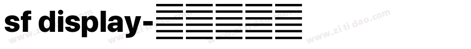 sf display字体转换